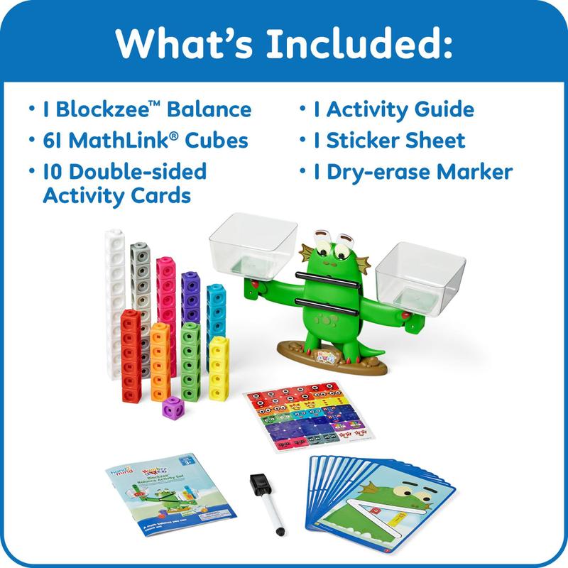 Blocos Numberblocks Blockzee Hand2Mind - Conjunto com 61 Cubos de